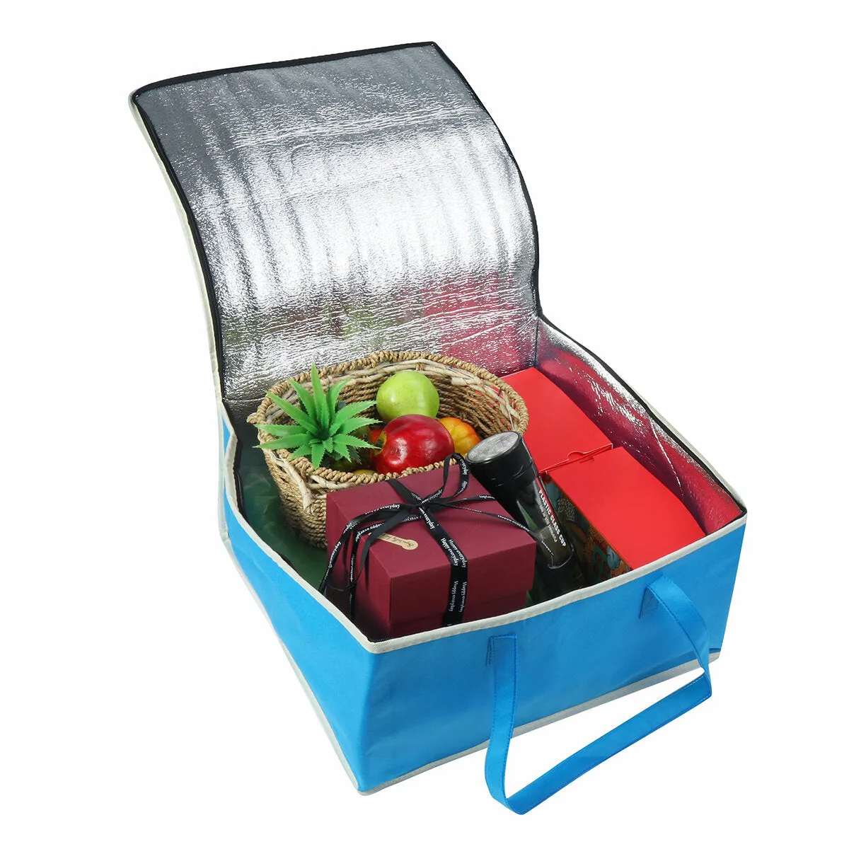 16 Insulated Bag Cooler Bag Insulation Folding BBQ Picnic Portable Ice Pack Food Thermal Bag Food Delivery Bag Pizza Camping Bag"
