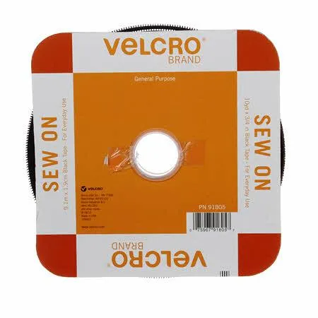 3/4" Black Velcro