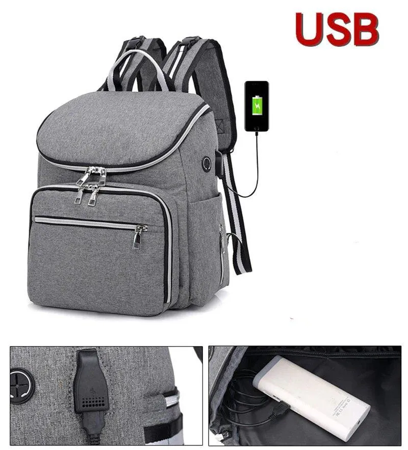 Baby Diaper Backpack XY20090002A- GREY