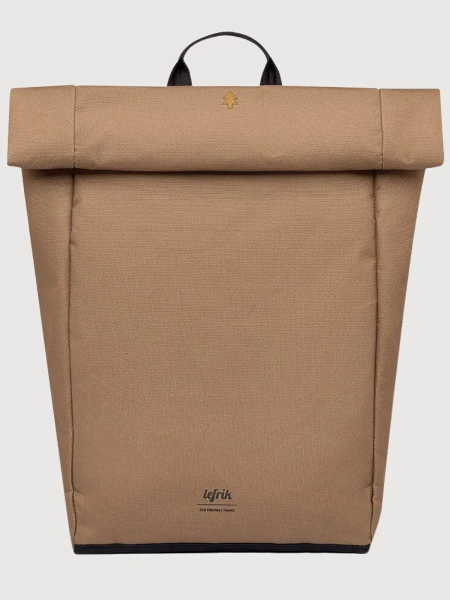 Backpack Roll Camel In Recycled Polyester | Lefrik