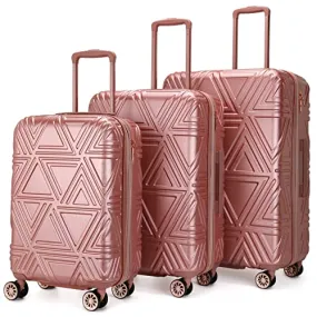 Badgley Mischka Modern trolley Contour 3 Piece Expandable Spinner