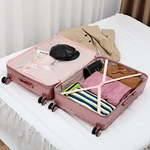 Badgley Mischka Modern trolley Contour 3 Piece Expandable Spinner