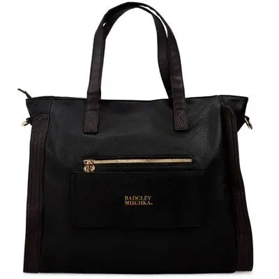 Badgley Mischka Rose Travel Weekender Tote XL - Black