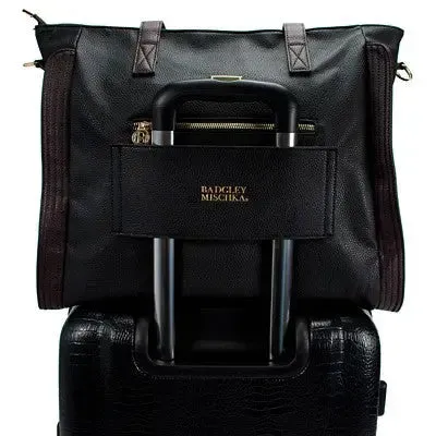 Badgley Mischka Rose Travel Weekender Tote XL - Black