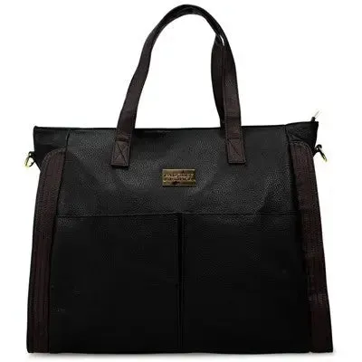 Badgley Mischka Rose Travel Weekender Tote XL - Black