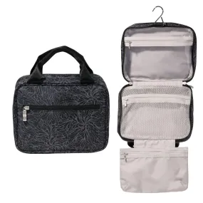 Baggallini Hanging Travel Toiletry Kit - Lightweight 6x10 Inch Makeup Bag