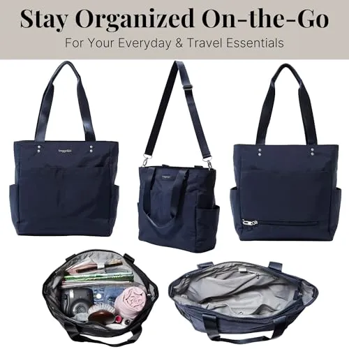 Baggallini Womens Carryall Daily Tote, French Navy