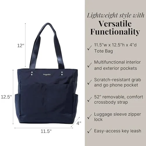 Baggallini Womens Carryall Daily Tote, French Navy