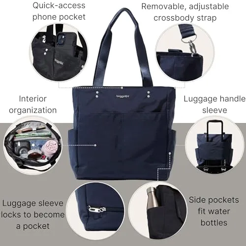 Baggallini Womens Carryall Daily Tote, French Navy