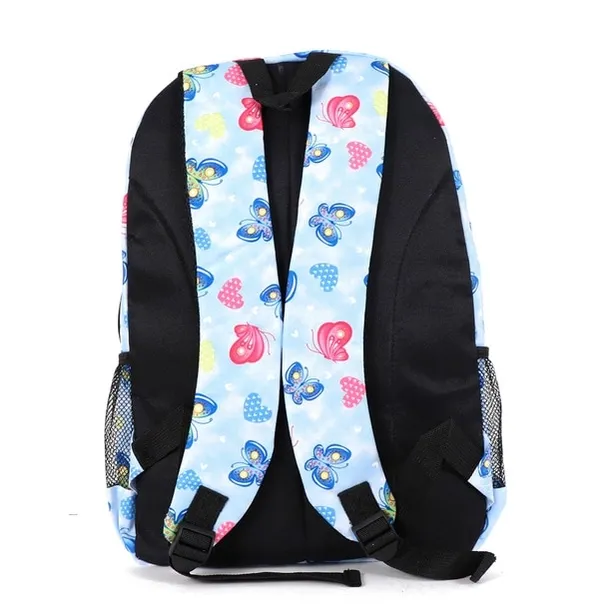 Butterfly and Hearts Pattern Printed Backpack