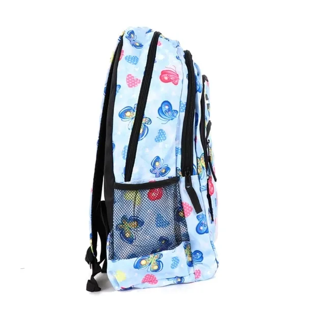 Butterfly and Hearts Pattern Printed Backpack