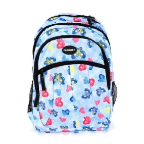 Butterfly and Hearts Pattern Printed Backpack