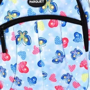 Butterfly and Hearts Pattern Printed Backpack