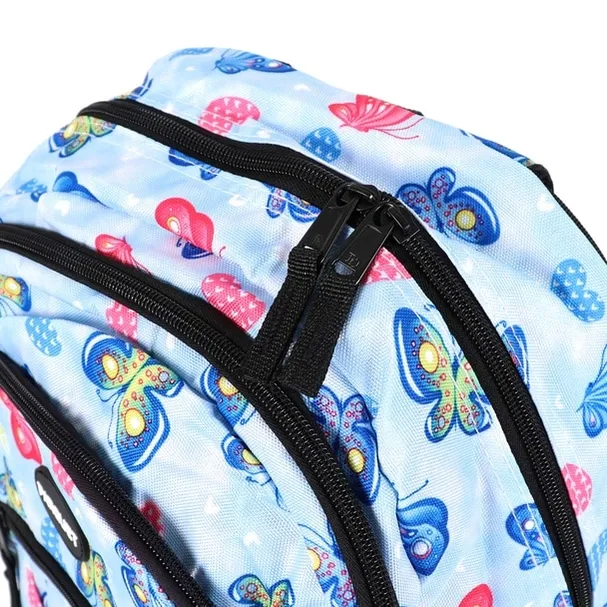 Butterfly and Hearts Pattern Printed Backpack