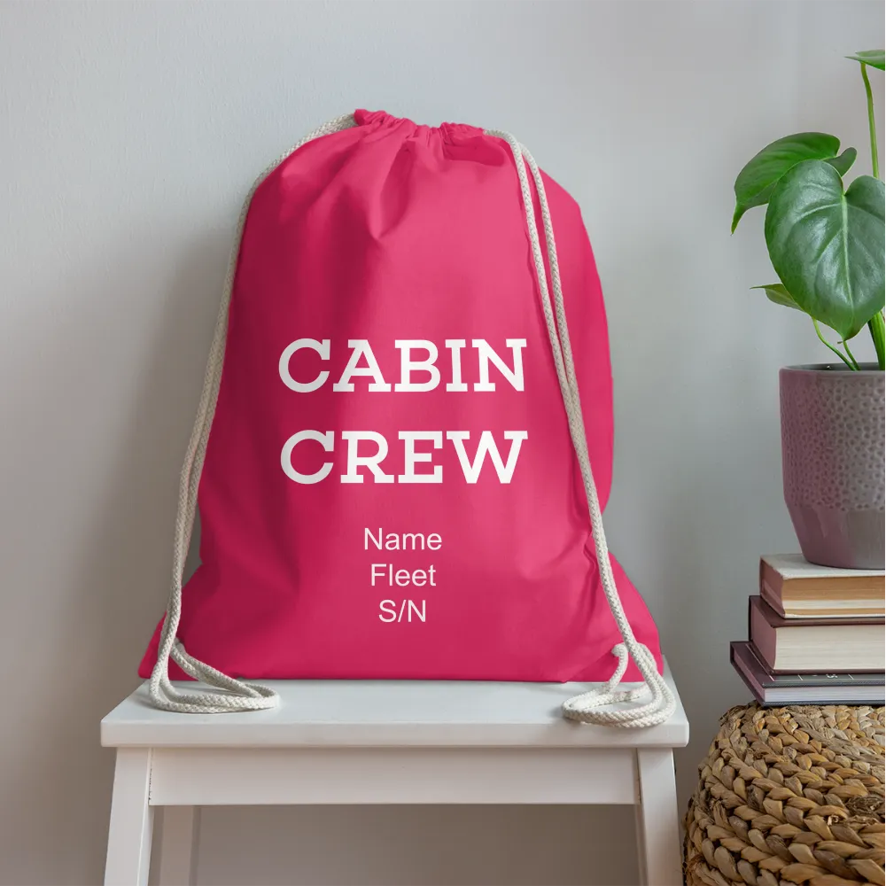 Cabin Crew Drawstring Bag