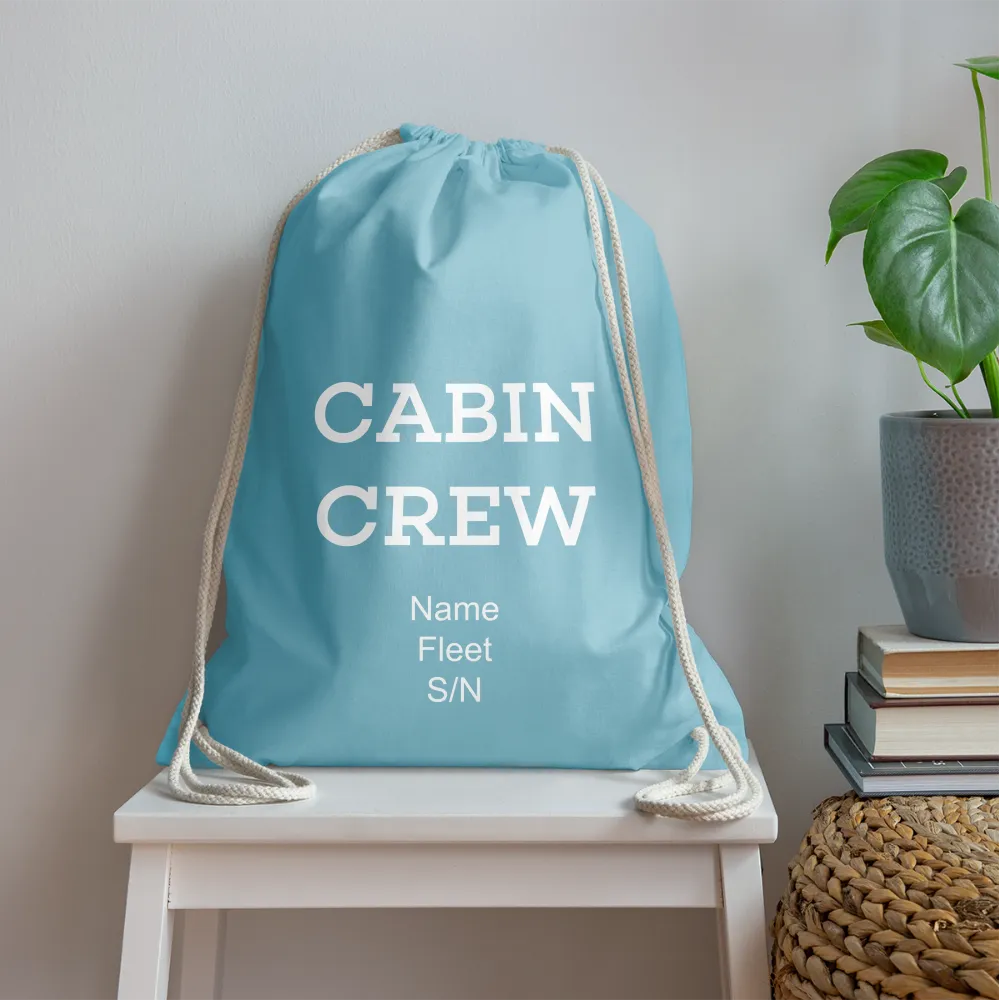Cabin Crew Drawstring Bag