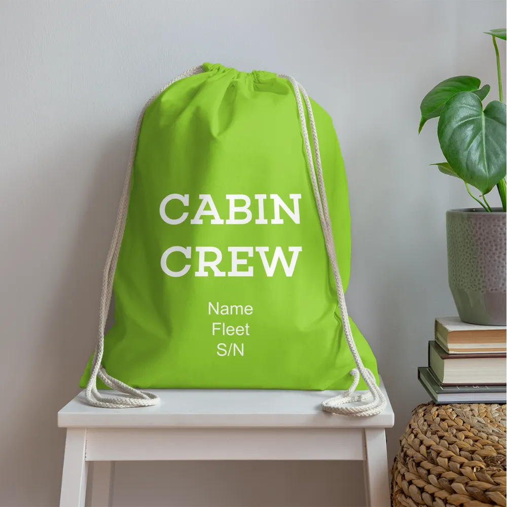 Cabin Crew Drawstring Bag