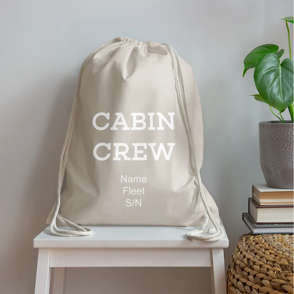 Cabin Crew Drawstring Bag