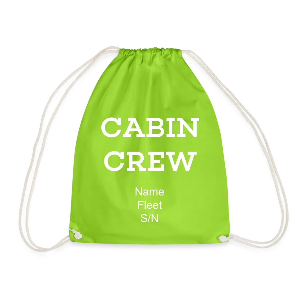 Cabin Crew Drawstring Bag