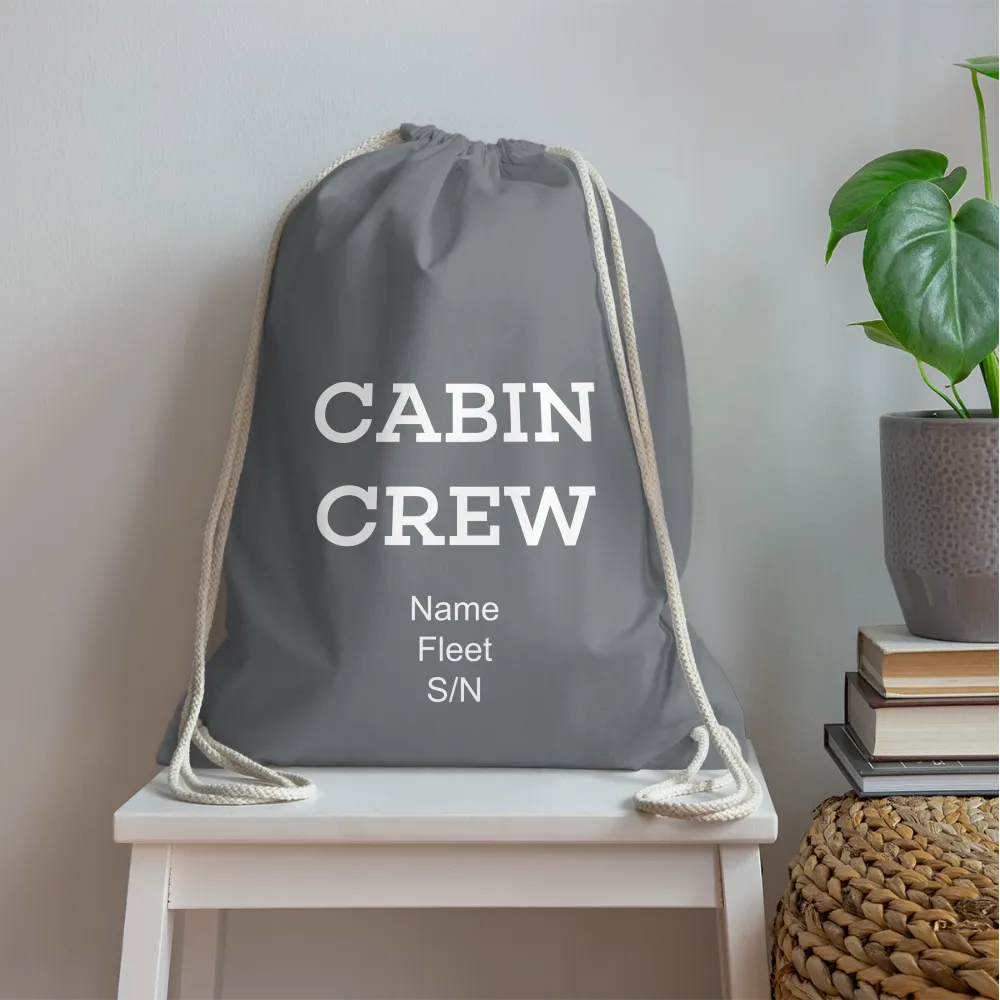 Cabin Crew Drawstring Bag