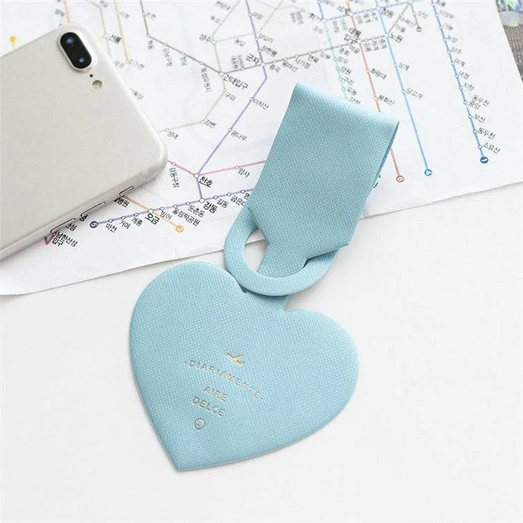 Charming Heart Luggage Tag with Name Card Holder