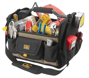 CLC Tool Works Series 1578 Open Top Tool Bag, 11 in W, 11 in D, 14 in H, 21-Pocket, Polyester, Black :EA: QUANTITY: 1