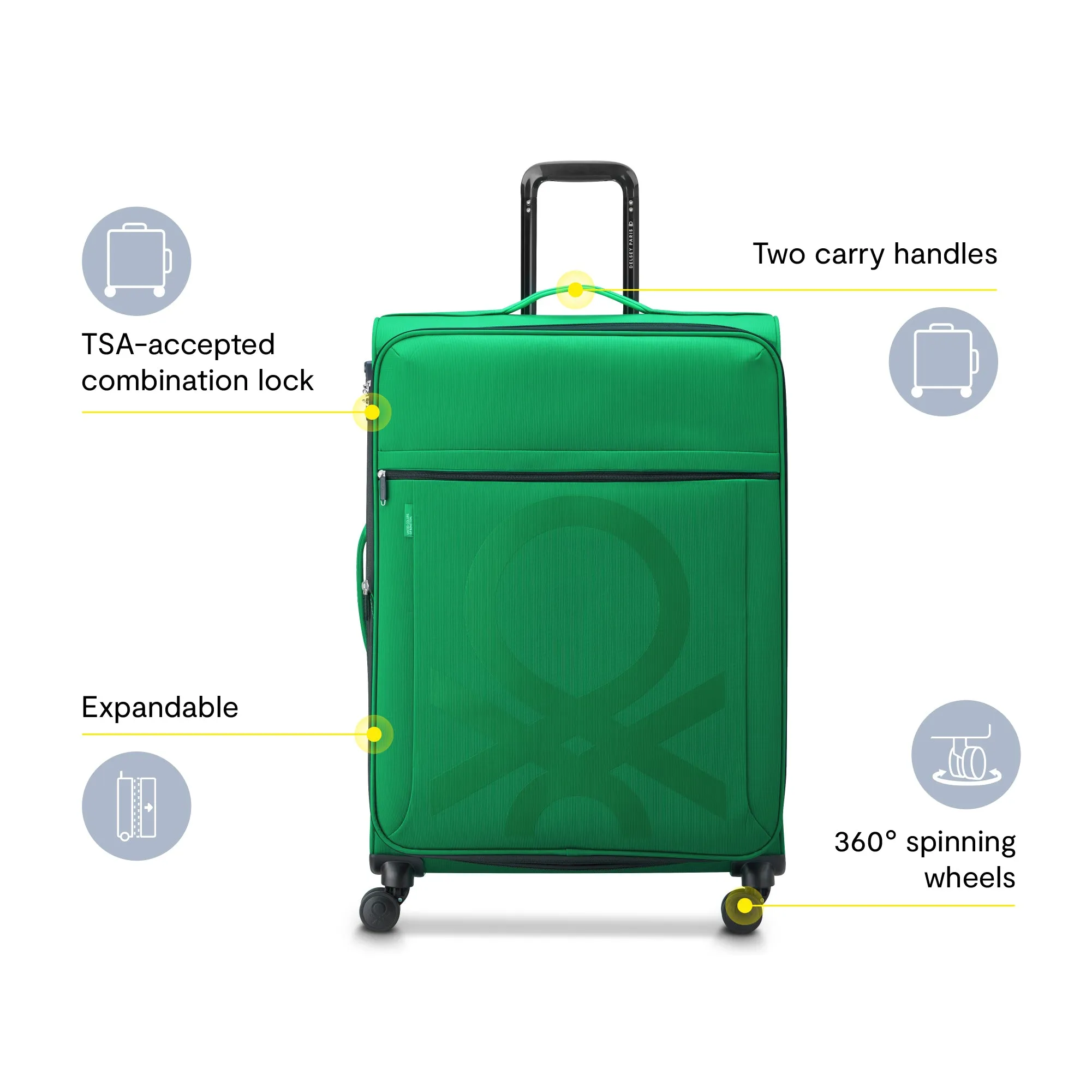 COLOR BLOCK - 3-Piece Luggage Set (CO/M/L)