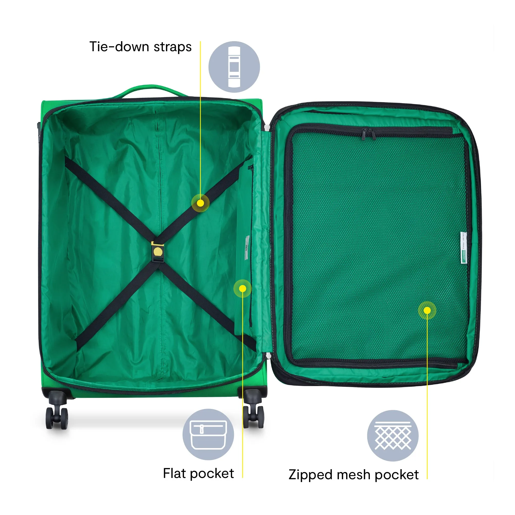 COLOR BLOCK - 3-Piece Luggage Set (CO/M/L)