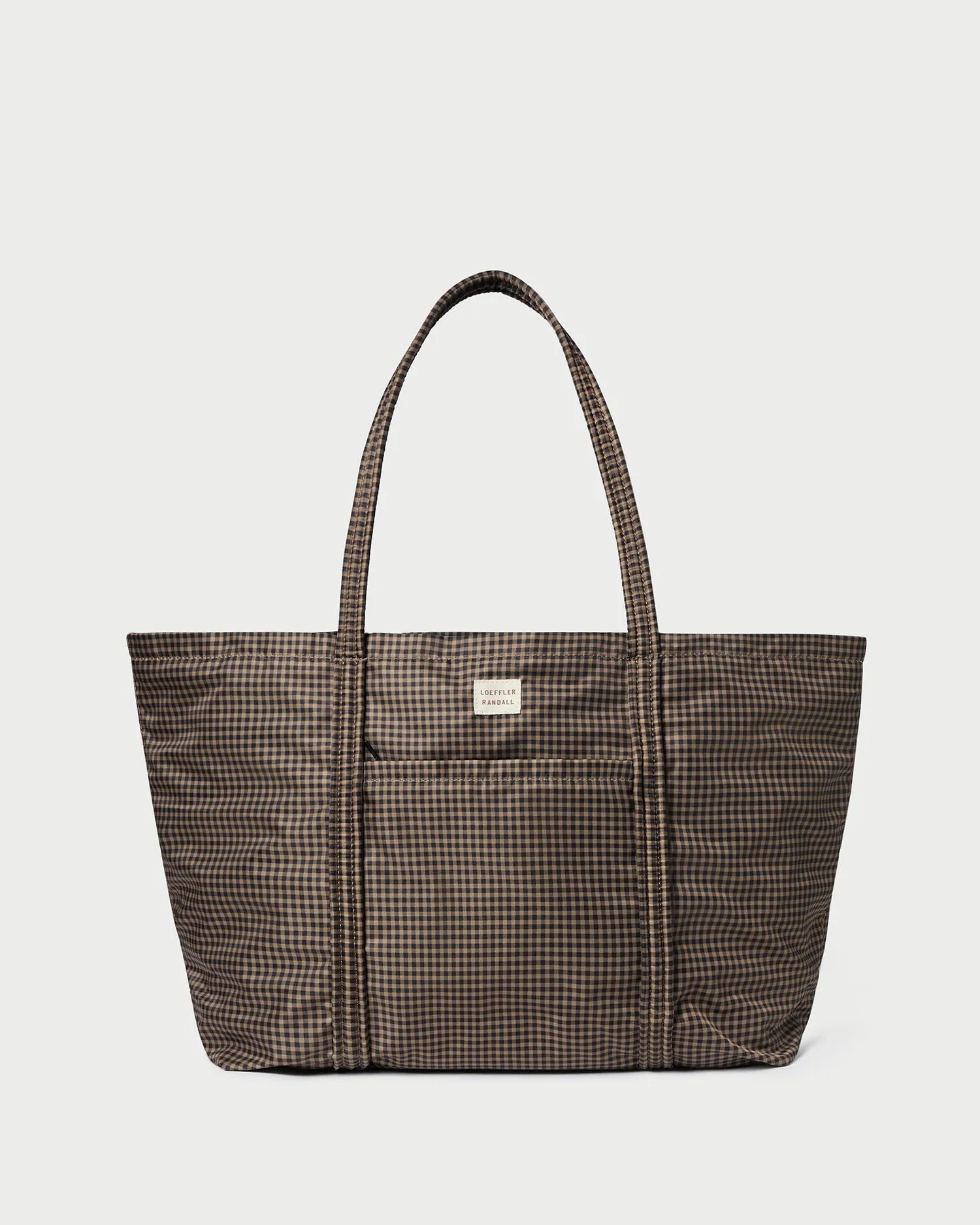Dina Brown/Black Check Travel Tote