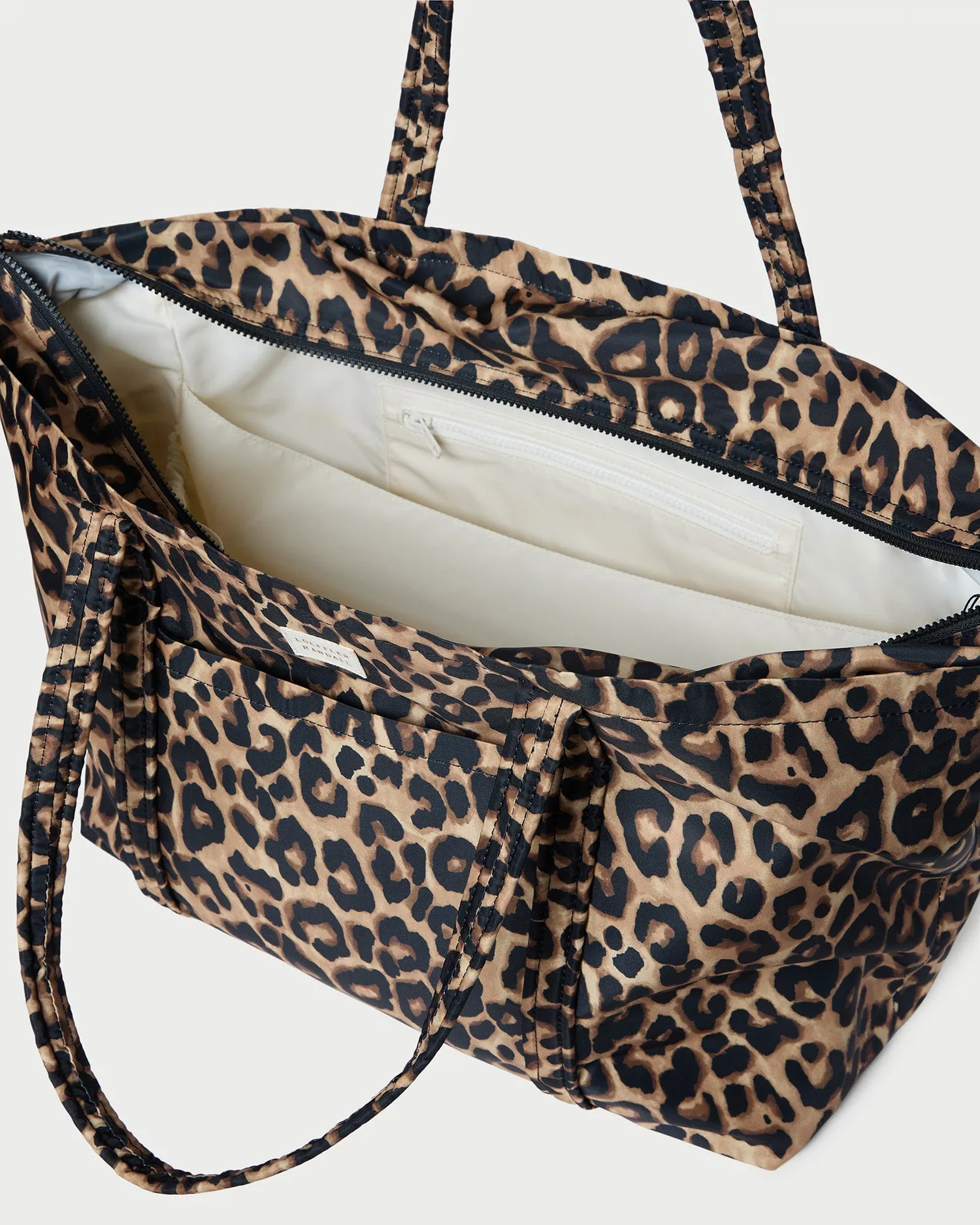 Dina Leopard Travel Tote