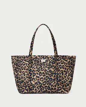 Dina Leopard Travel Tote