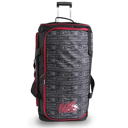Ecko Unltd. Men's Tagger Large 32" Rolling Duffel Bag, Black/Red, One Size