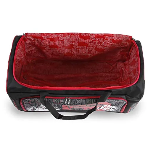 Ecko Unltd. Men's Tagger Large 32" Rolling Duffel Bag, Black/Red, One Size
