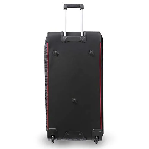 Ecko Unltd. Men's Tagger Large 32" Rolling Duffel Bag, Black/Red, One Size