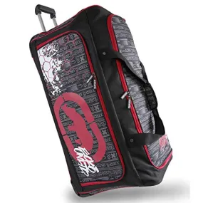 Ecko Unltd. Men's Tagger Large 32" Rolling Duffel Bag, Black/Red, One Size