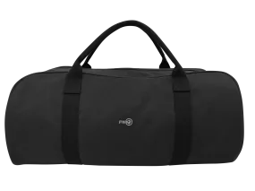 FIB Barrell Duffle Bag Travel Cotton Canvas Sports Luggage - Black