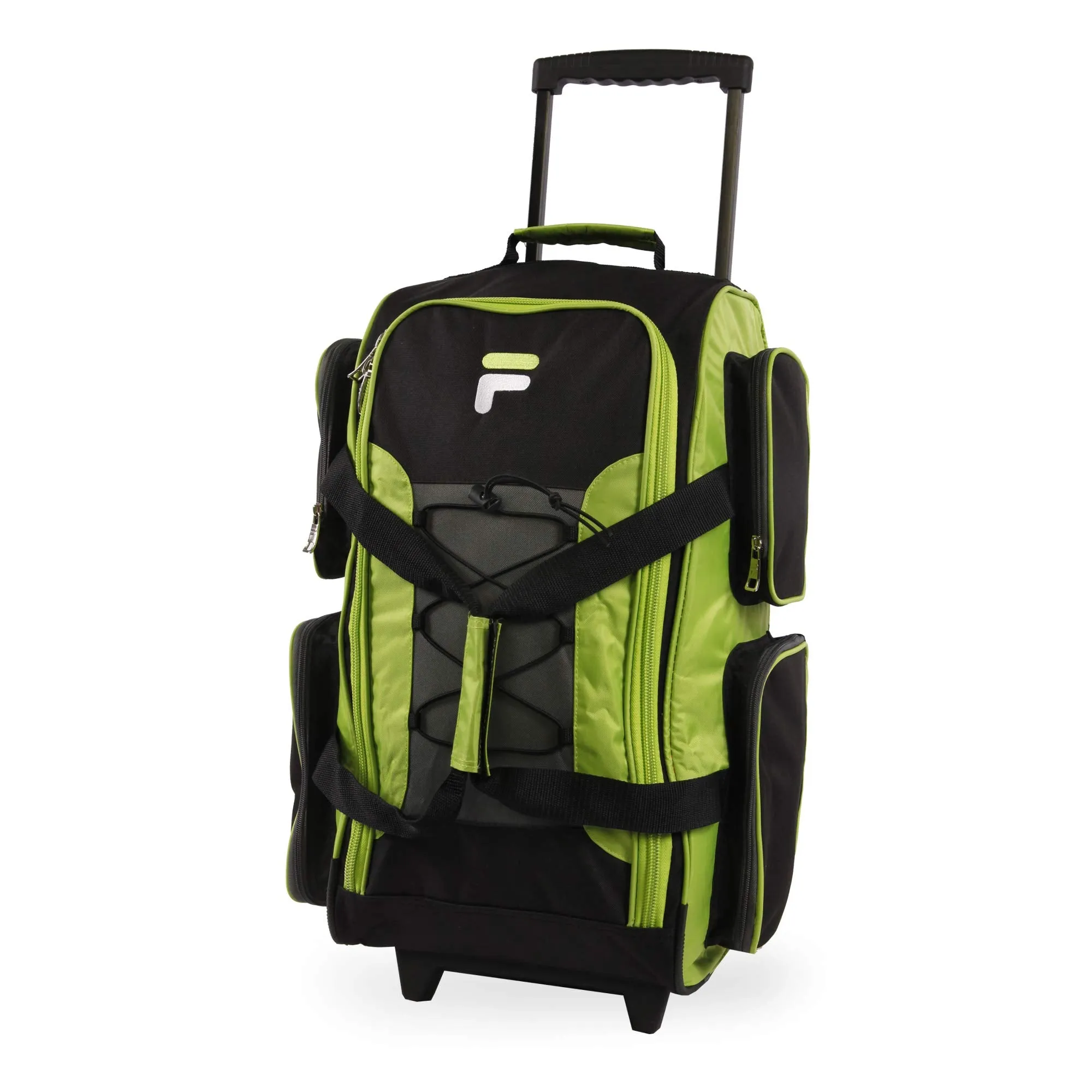 Fila 22" Lightweight Carry On Rolling Duffel Bag,  Neon Lime,  One Size