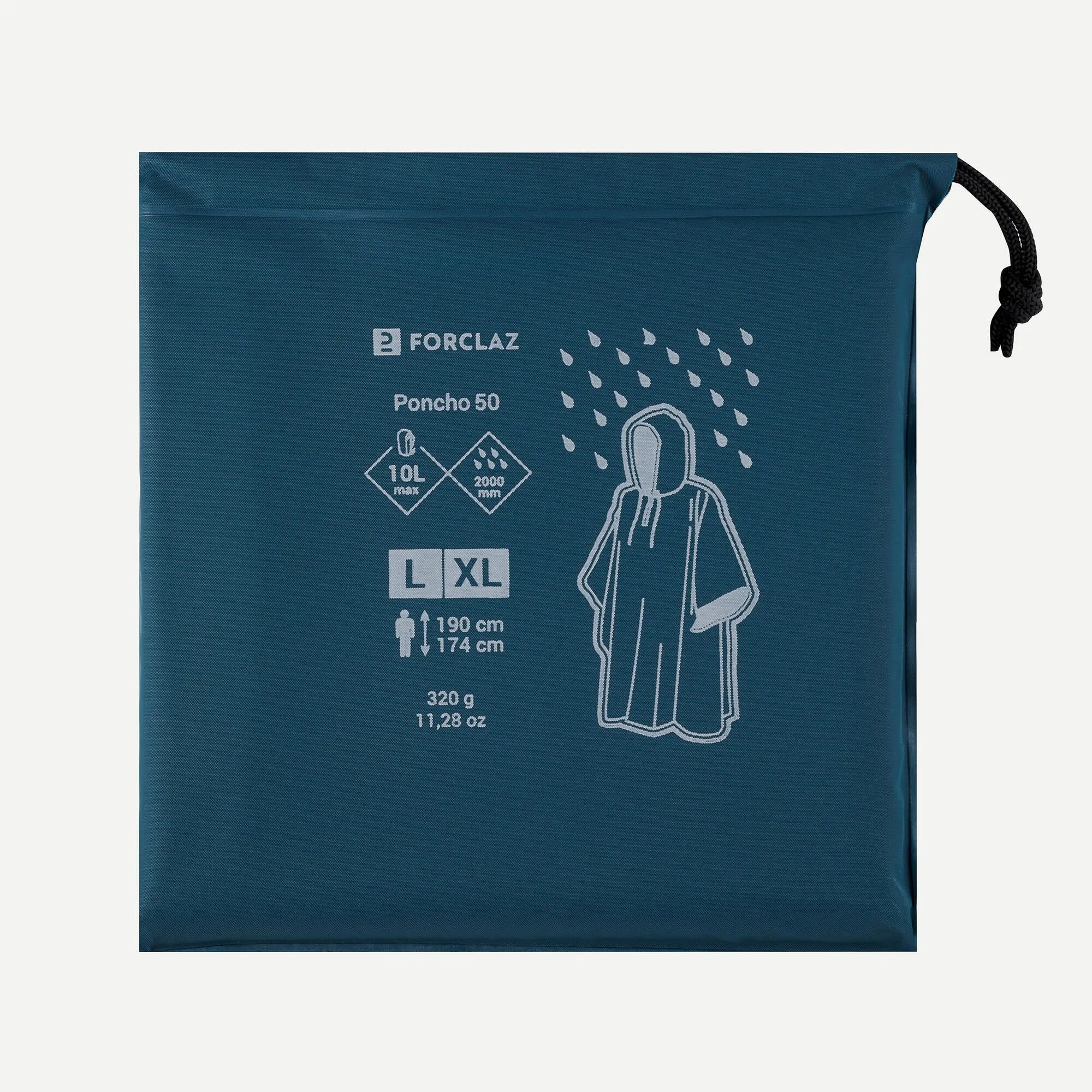Forclaz MT50 Rain Poncho - 10L