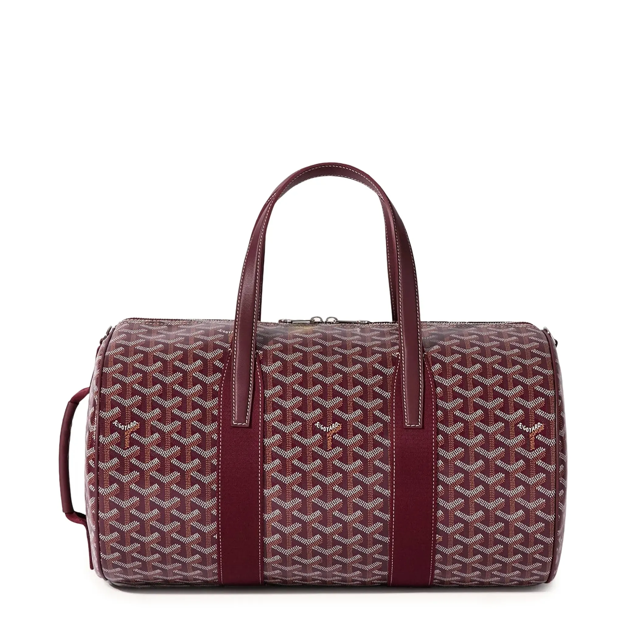 Goyard Barrel 40 Sports Bag Burgundy