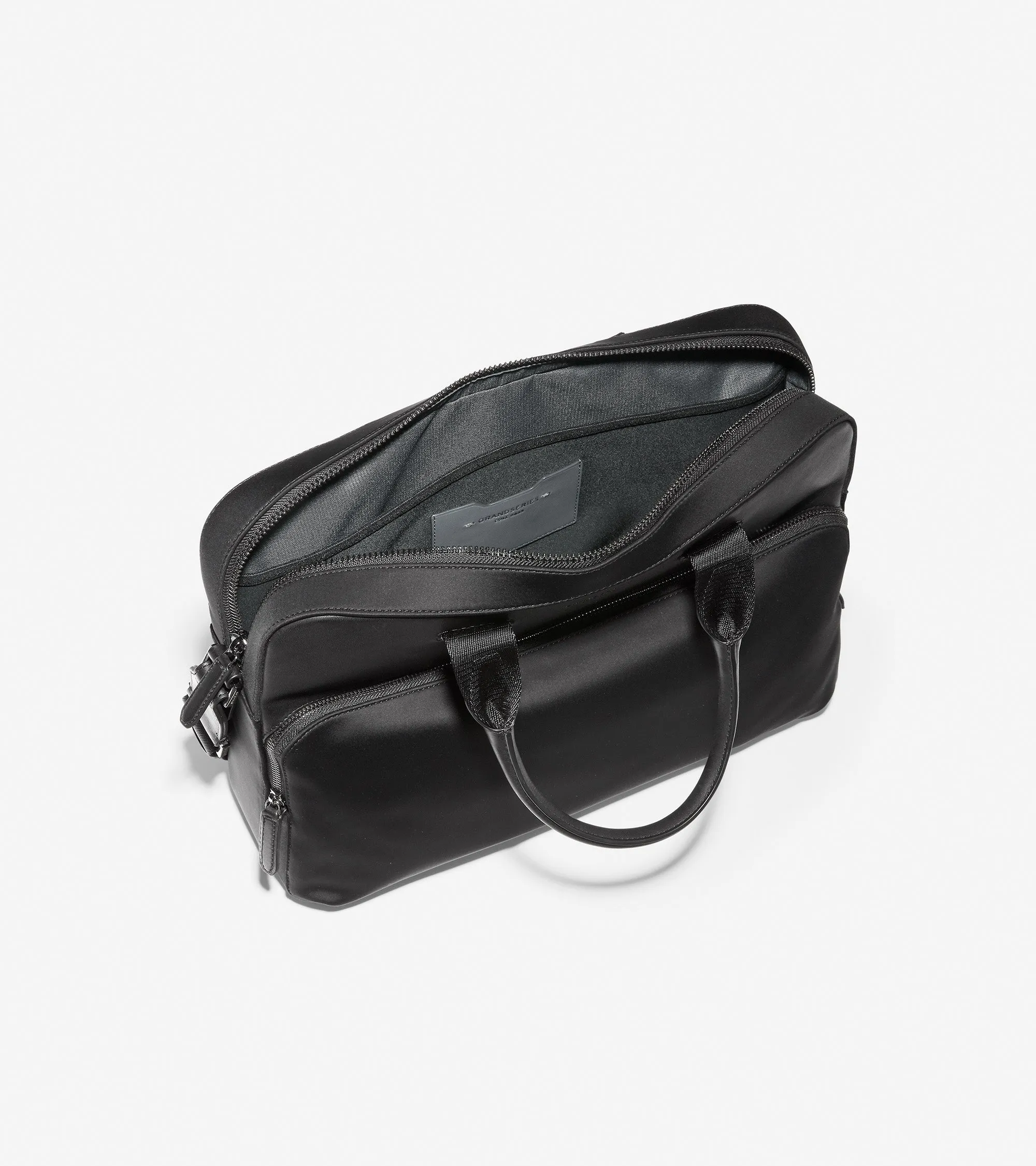 GRANDSERIES Nylon and Leather Attache