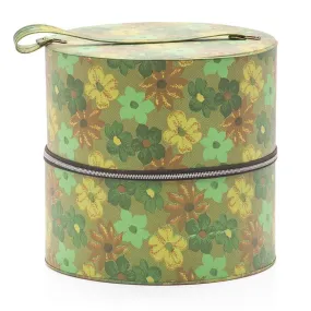 Green Floral Hat Box