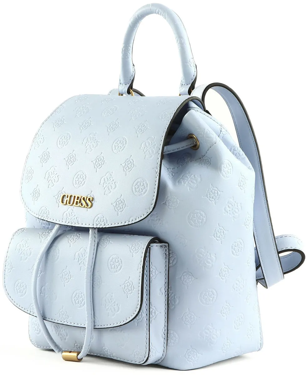 Guess Geva Backpack In Blue Ice For Women