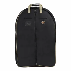 Huntley Equestrian Deluxe Black Travel Carry On Garment Bag with Accessories Zipper Cover for Travel, Business, Horse Shows