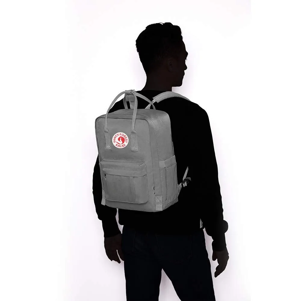 KALIDI Casual Backpack for Women,15 Inches Laptop Classic Backpack Camping Rucksack Travel Outdoor Daypack College School Bag (Grey)
