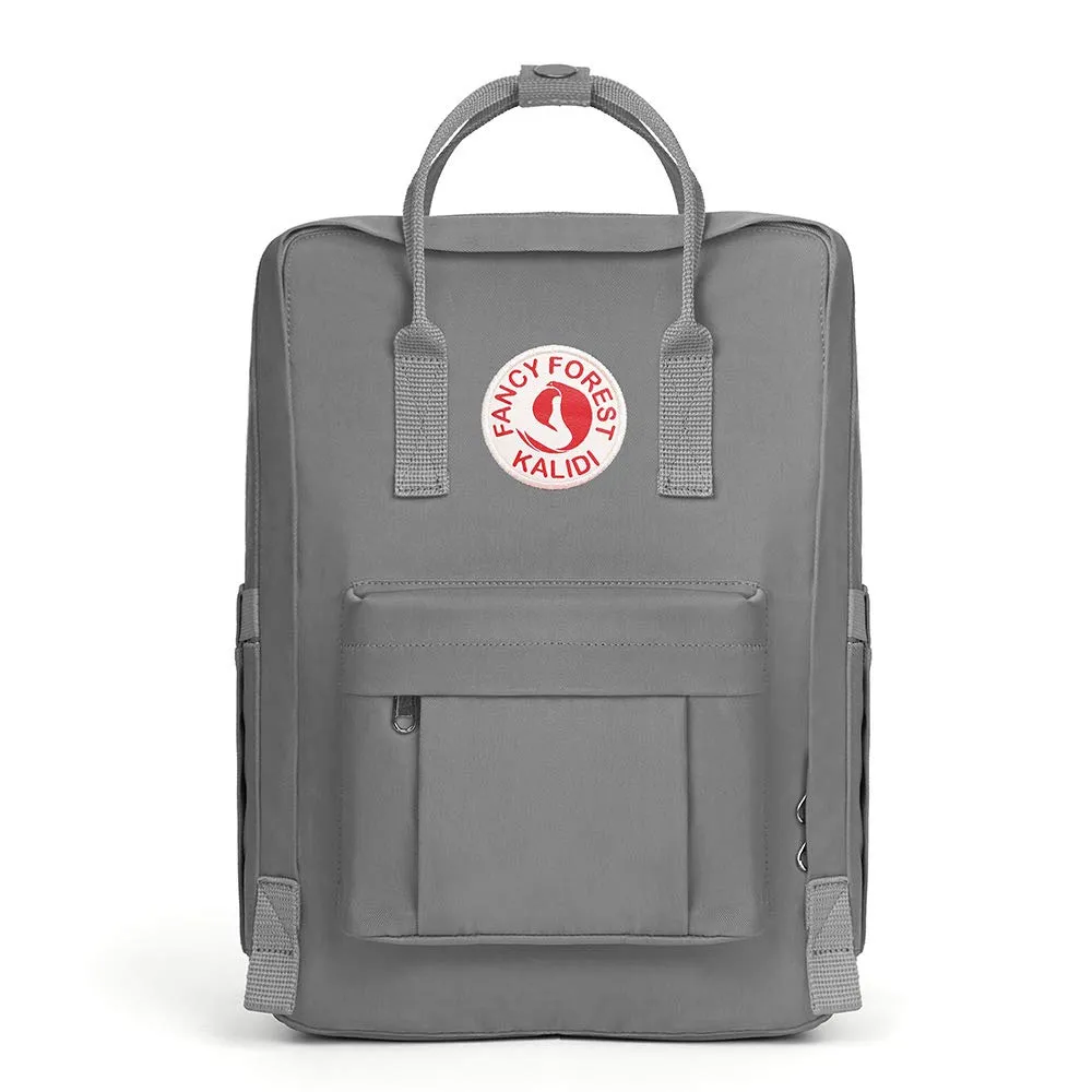 KALIDI Casual Backpack for Women,15 Inches Laptop Classic Backpack Camping Rucksack Travel Outdoor Daypack College School Bag (Grey)