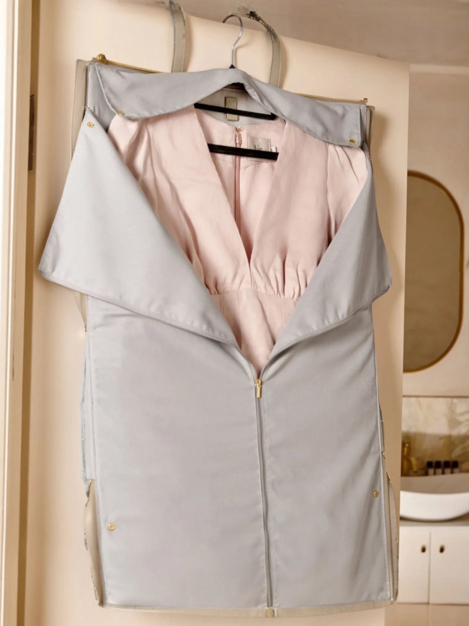 Katie Loxton, Fold Out Garment Weekend Bag, Light Taupe