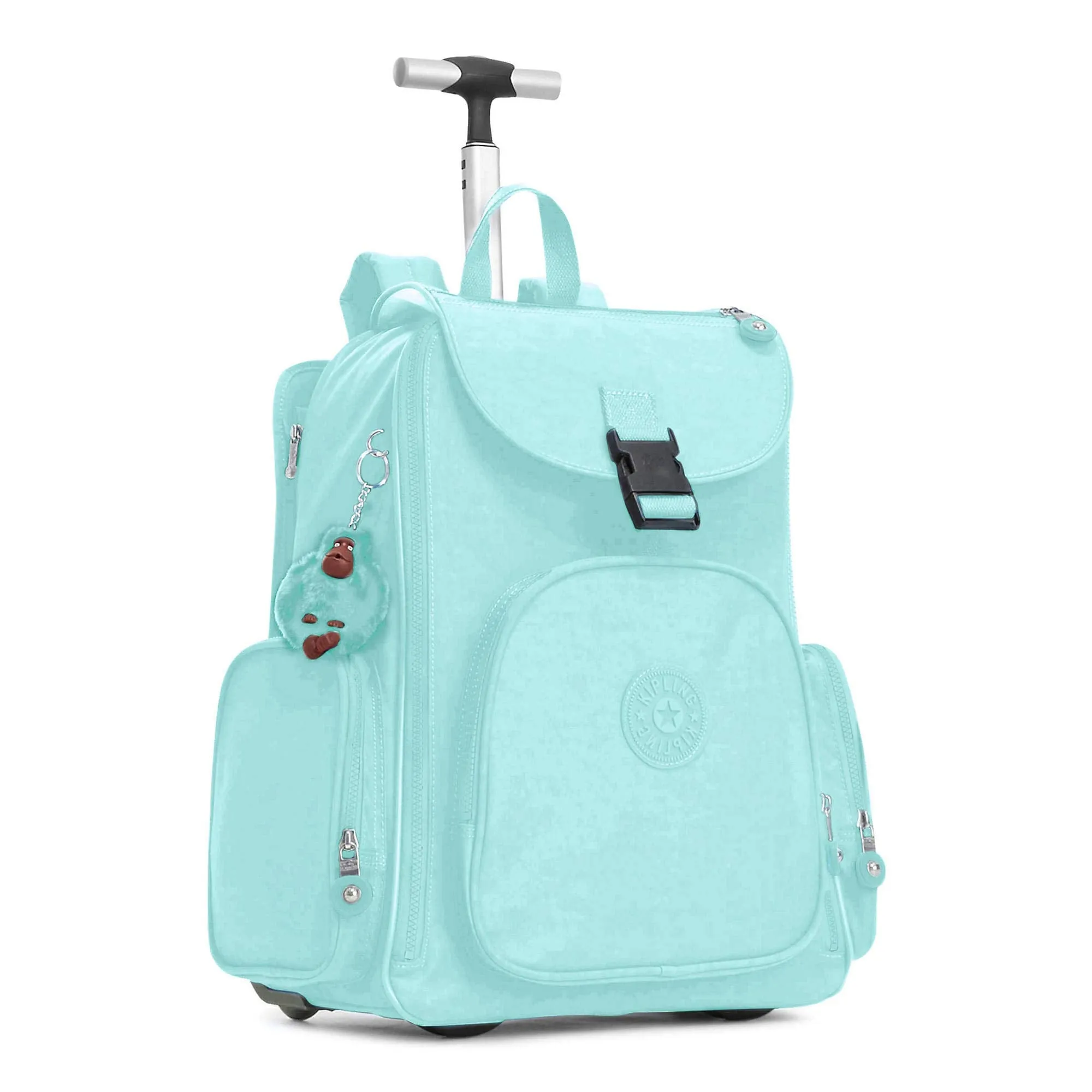 Kipling Alcatraz II Large Rolling Laptop Backpack Fresh Teal Tonal