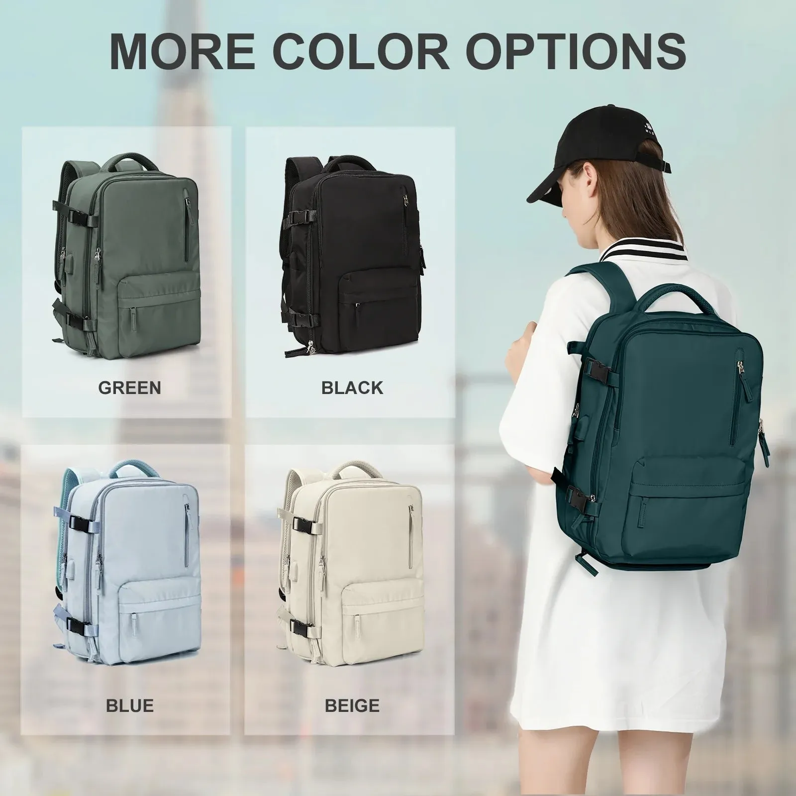 Large Travel Backpack, Carry on Backpack