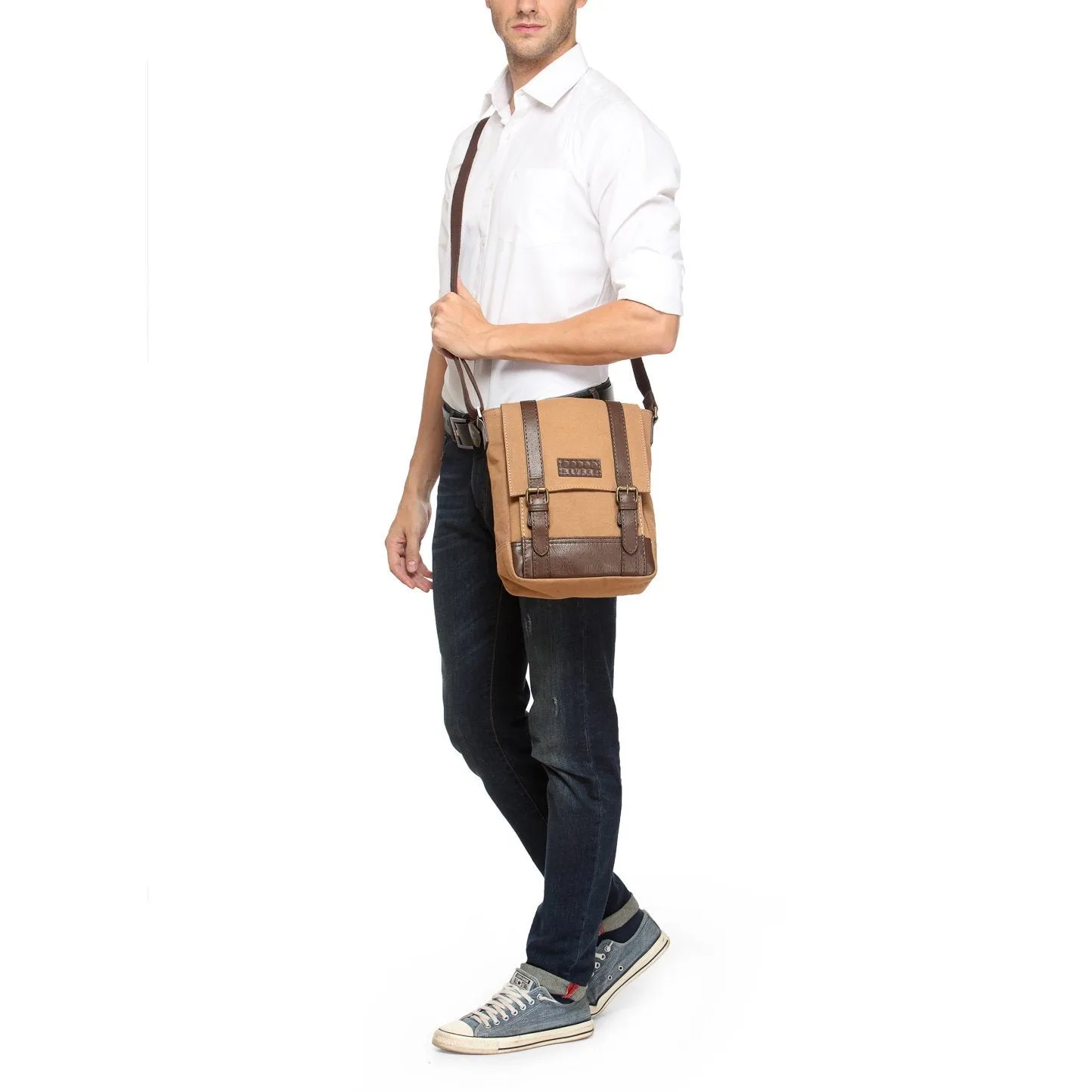 Leather Messenger Bag - PR1149