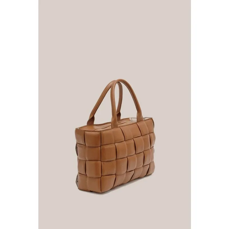 Margot XL Woven Tote | Tan